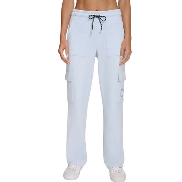 Calvin Klein Women's Active Embroidered-Logo Cargo Pants SPRAY NWT SIZE S - Picture 1 of 7